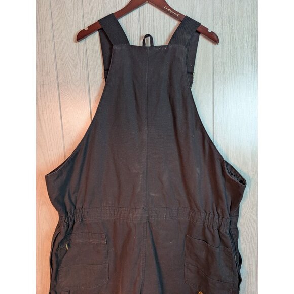Berne Heritage Insulated Duck Bib Overall Men 4XL Reg B415BK 62 Waist Distressed - Picture 5 of 11